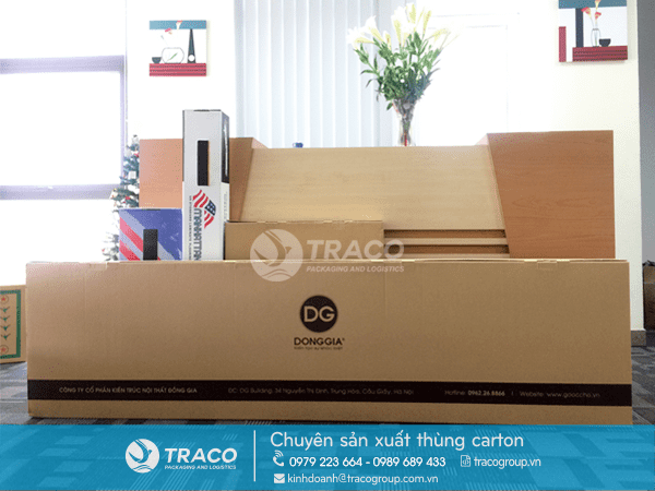Thùng Carton Đựng Đồ Gỗ Nội Thất Cao Cấp