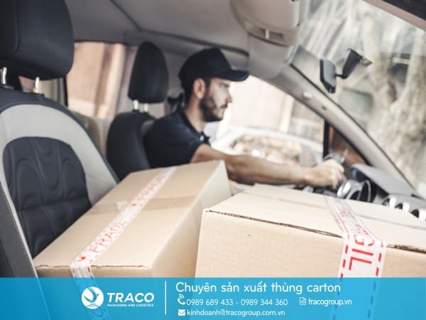 Combo 100 Thùng hộp carton 160x80x90mm TRACO TC85CB100 