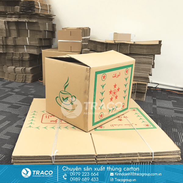 THÙNG CARTON ĐỰNG CHÈ, TRÀ XUẤT KHẨU
