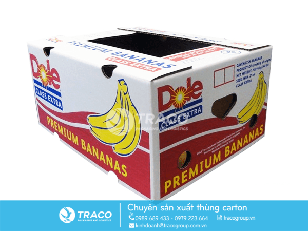Thùng Giấy Carton Đựng Chuối Xuất Khẩu