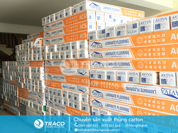 THÙNG CARTON ĐỰNG GỖ VÁN SÀN