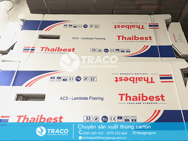 THÙNG CARTON ĐỰNG GỖ VÁN SÀN