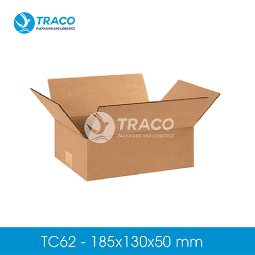 Combo 100 Hộp carton TRACO TC62CB100 185X130X50