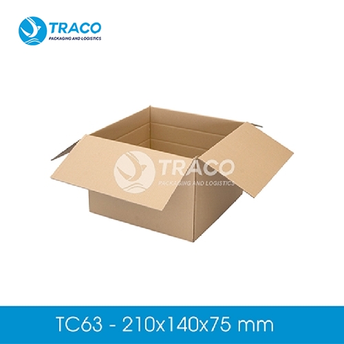 Combo 100 Hộp carton TRACO TC63CB100 210X140X75