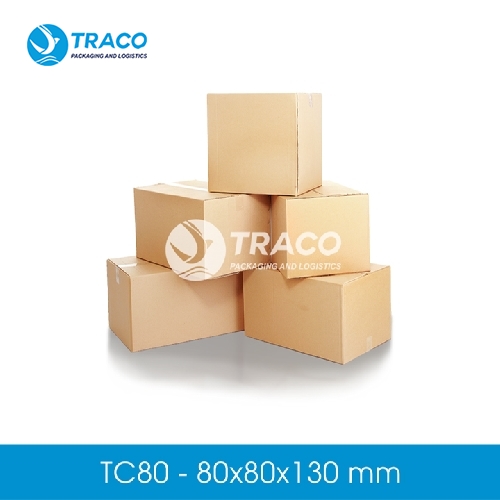 Combo 100 Hộp carton TRACO TC80CB100 80x80x130